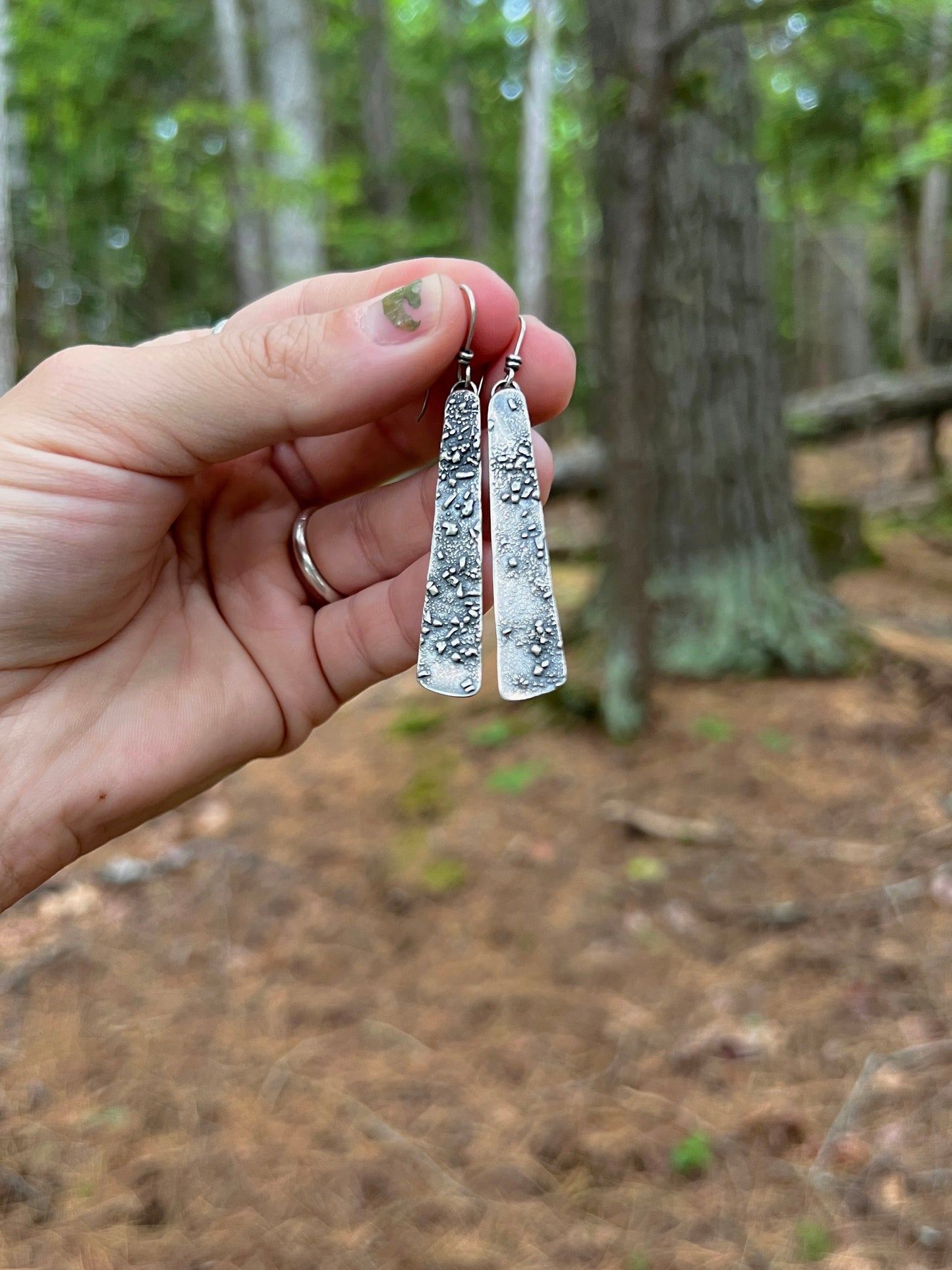 Silver Dust Earrings