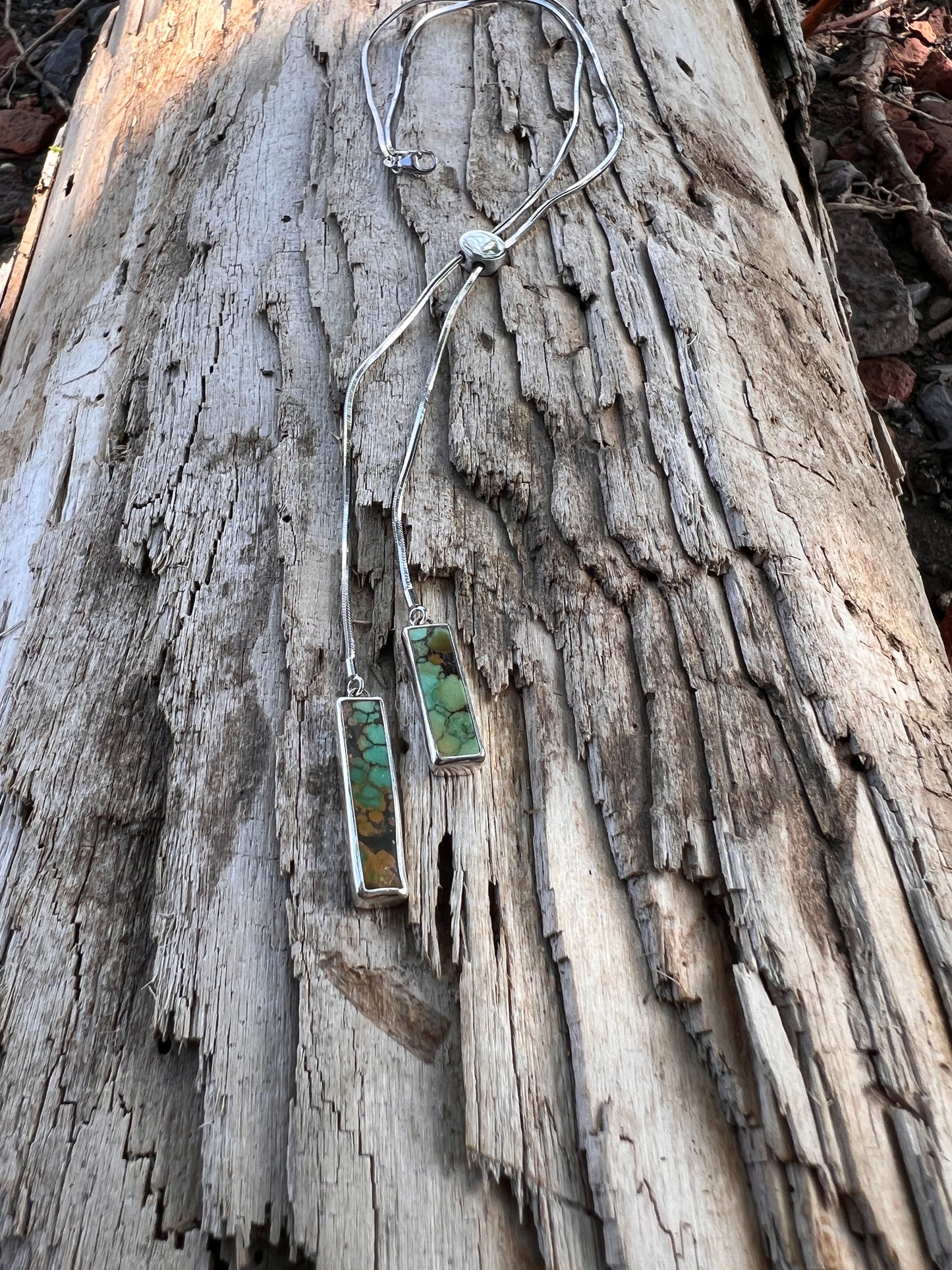 Cloud Mountain Turquoise Adjustable Lariat Necklace