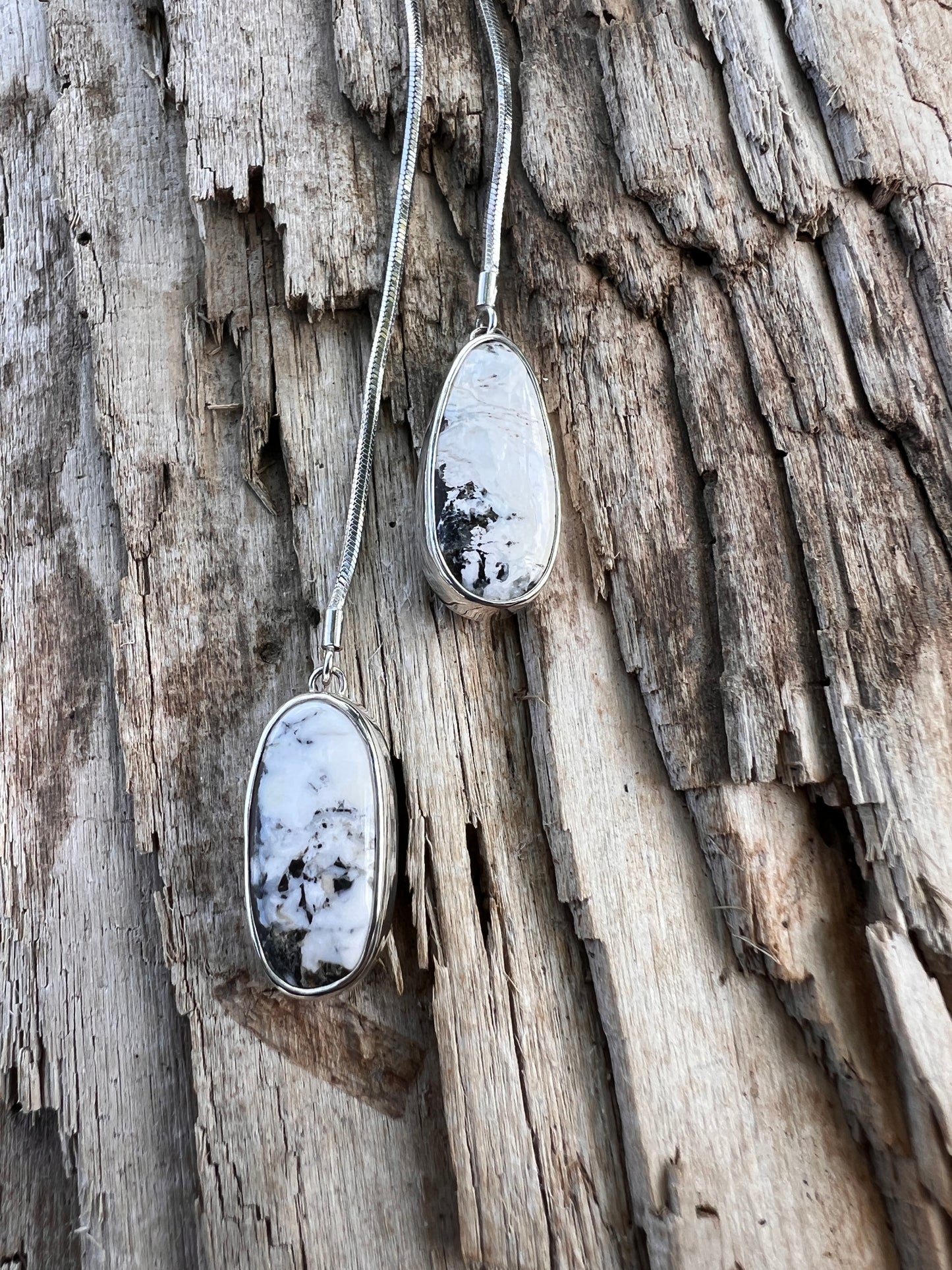 White Buffalo Adjustable Lariat Necklace