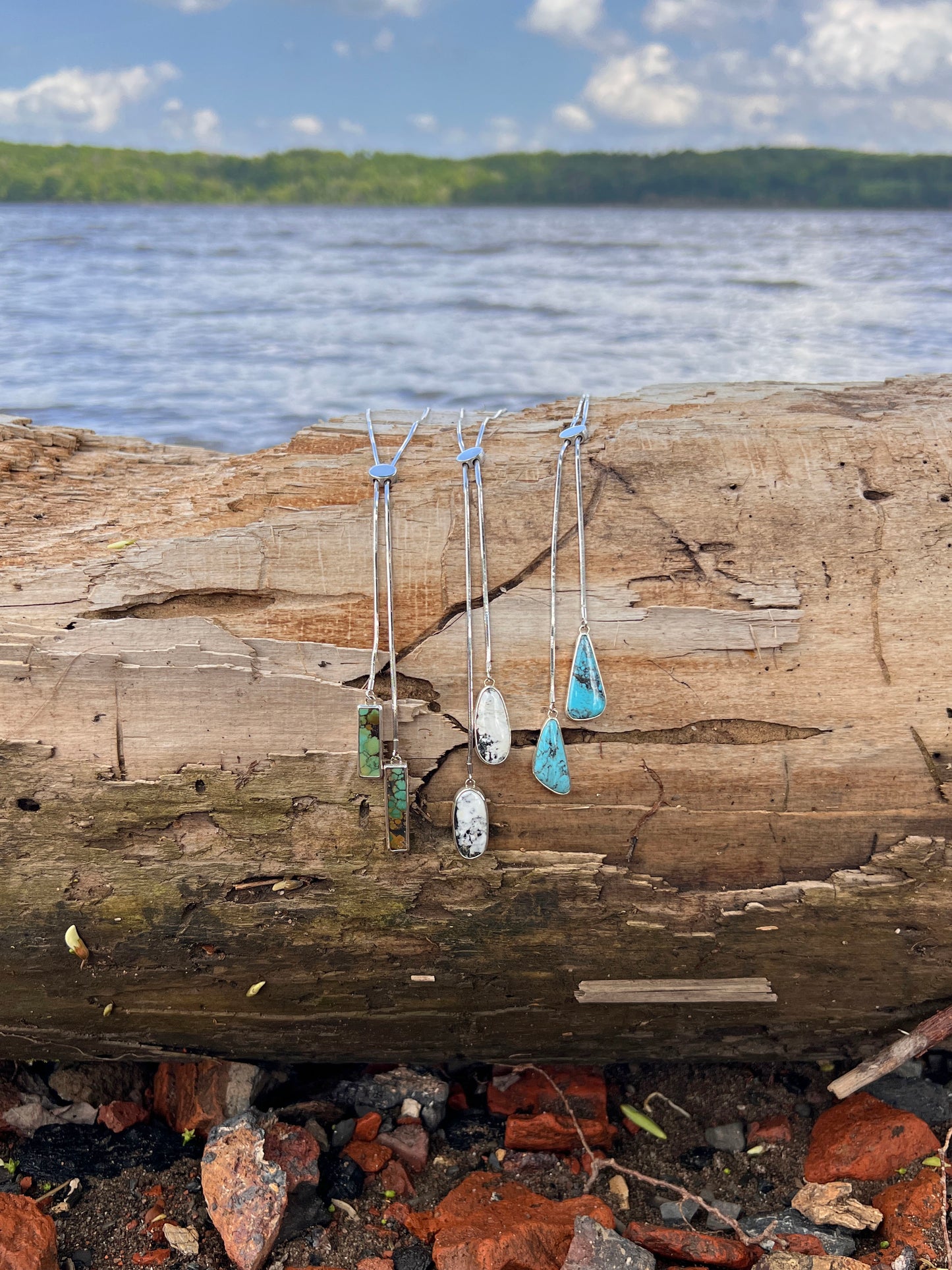 Kingman Turquoise Adjustable Lariat Necklace