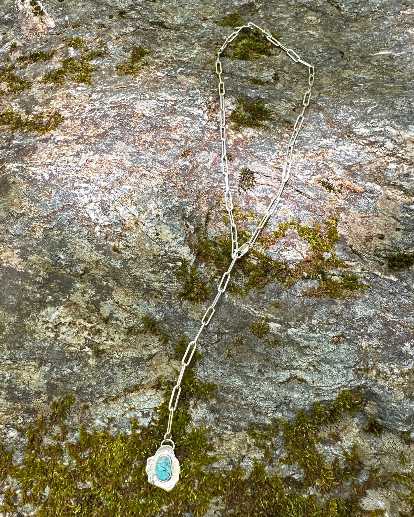Kingman Turquoise Adjustable Lariat Necklace