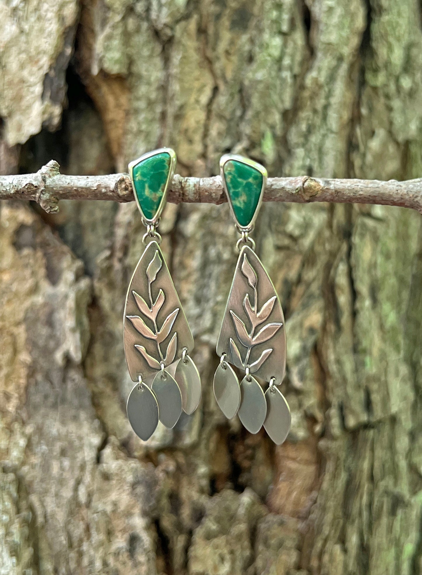 Carico Lake Turquoise Botanical Earrings