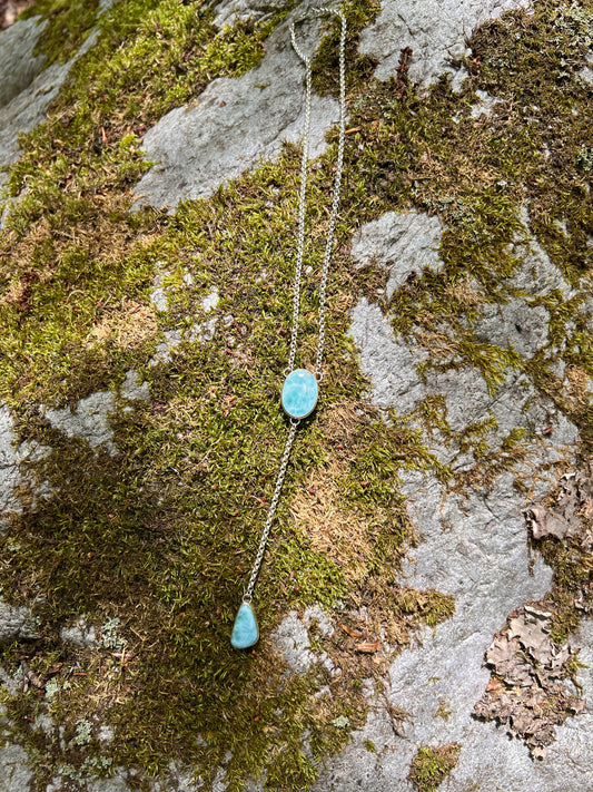 Larimar Drop Necklace