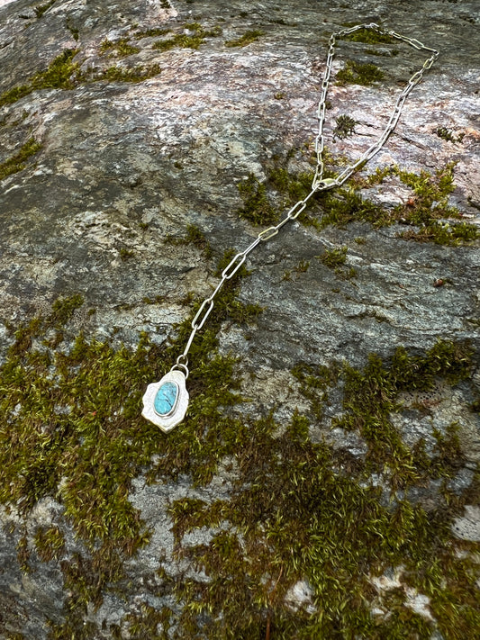Kingman Turquoise Adjustable Lariat Necklace