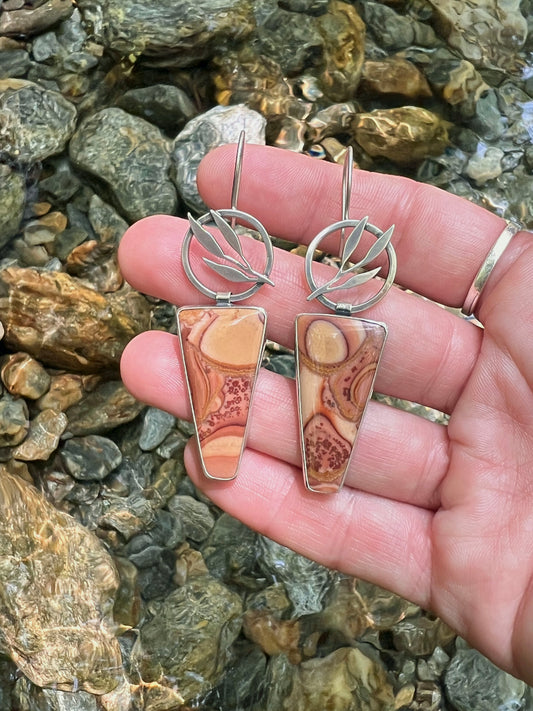Banded Rhyolite Jasper Earrings